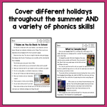 Summer Decodable Texts for 2nd Grade | Passages on Summer and Summer Holidays - learning-at-the-primary-pond