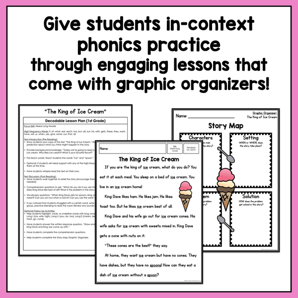 Summer Decodable Texts for K-2 | Passage BUNDLE - learning-at-the-primary-pond