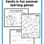 Summer Homework Pack for Rising First Graders (who have completed Kindergarten) - learning-at-the-primary-pond