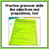 Supported Sentence Writing Worksheets for 1st Grade - learning-at-the-primary-pond