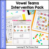 Vowel Teams Intervention Pack | No-Prep, Phonics-Based Reading Intervention - learning-at-the-primary-pond