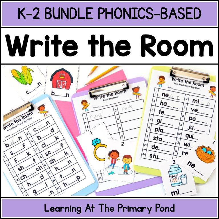 Write the Room BUNDLE | Phonics-Based Encoding Practice for K-2 ...