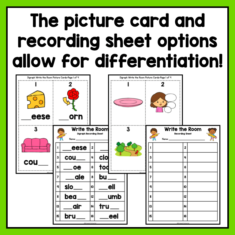 Write the Room | Phonics-Based Encoding Practice for 1st Grade ...